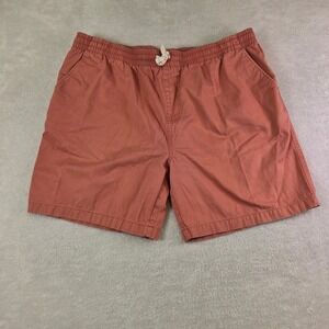 John Bartlett Consensus Mens XXL Coral Pink Cotton Elastic Waist Shorts 2982